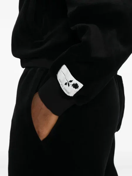 Hanorac cu glugă Golden Goose negru