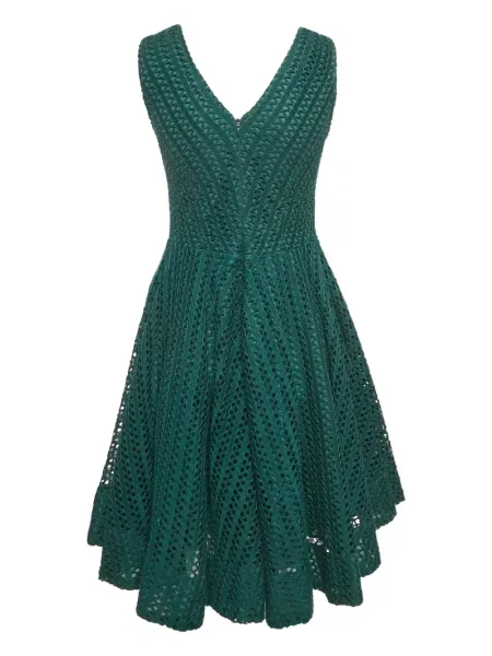 Rochie Sandro cu decolteu în V de costum verde