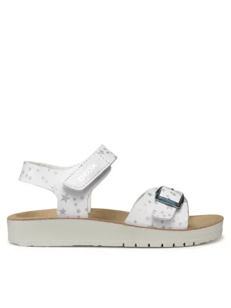 Geox Sandały J Sandal Costarei Gi M biały
