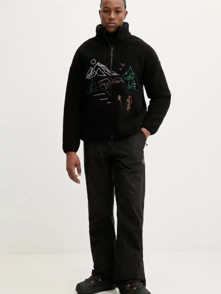 Picture bluza polarowa Hafdals Embro z aplikacją czarny