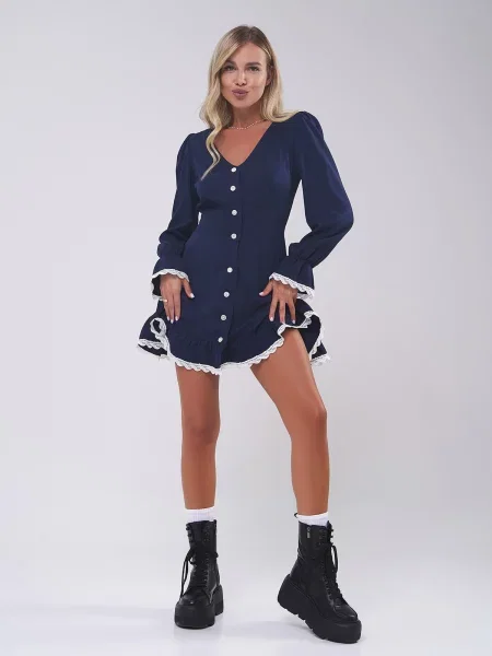 ISSA Plus Сукня міні синій