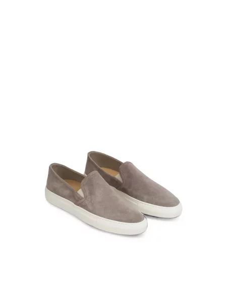 Półbuty Common Projects skórzane wsuwane szare