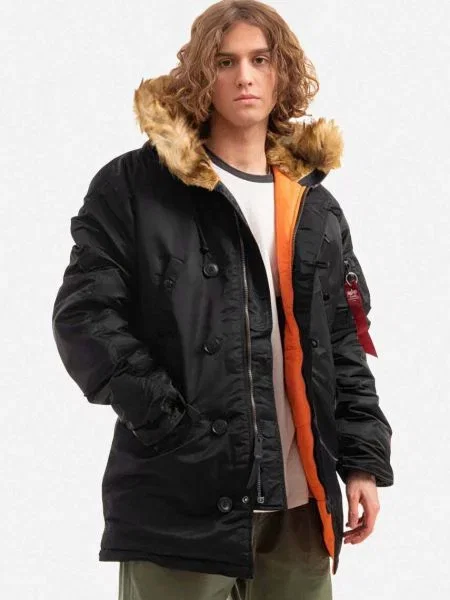 Alpha Industries geacă 07 bărbați bordo de iarnă albastru