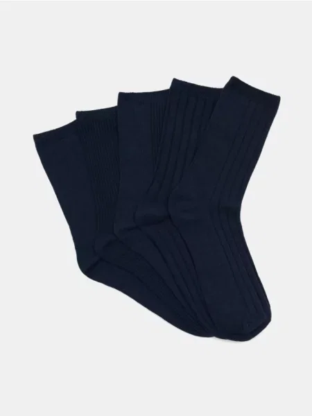 Sinsay Skarpetki 5 pack granatowy