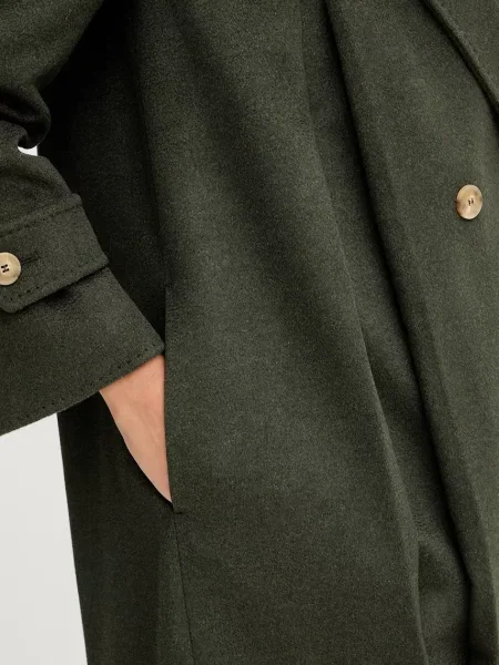 Шерстяное пальто Weekend Max Mara зеленое