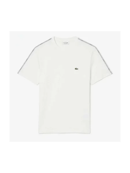 Lacoste Tricou Alb bej