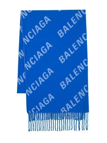 Fular Balenciaga de lână cu autograf