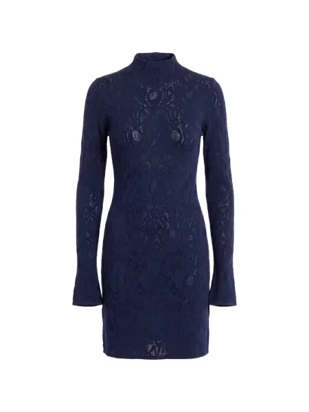 Lung rochie mini Dondup tricotate albastru