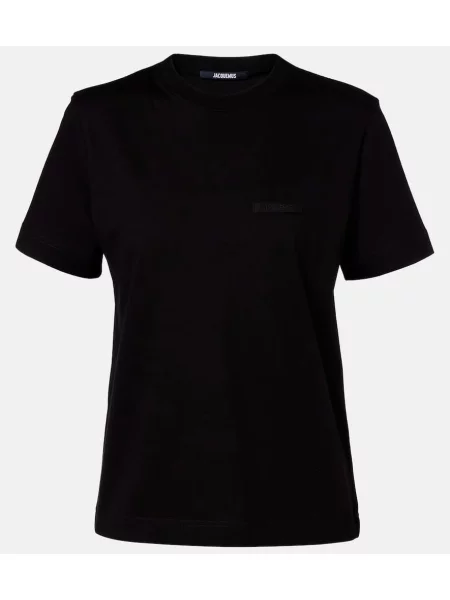 Tricou Jacquemus din jerseu negru