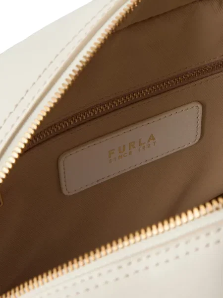 Geantă shopper Furla din piele alb