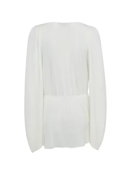 Rochie mini Elisabetta Franchi drapată alb