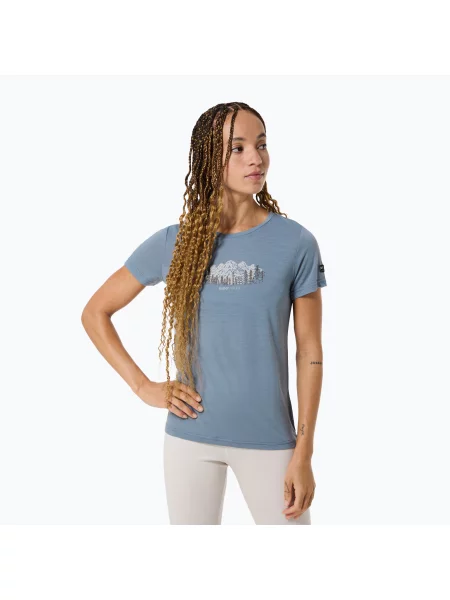 Tricou pentru femei super.natural Woods Tee flint stone/white stone/copper alb