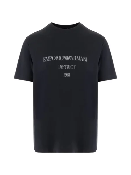 Tricou Emporio Armani cu imagine albastru