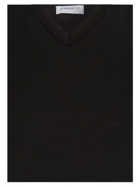 Zimmerli Koszulka W Serek Pure Comfort schwarz granatowa