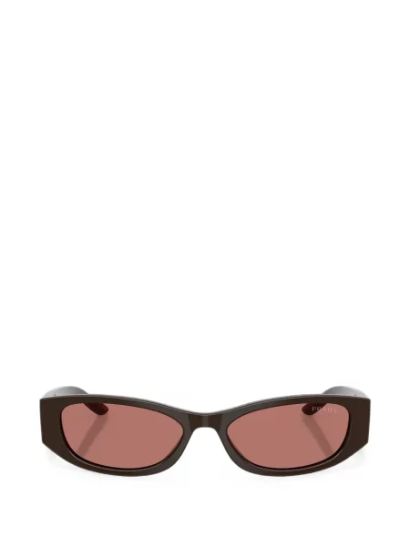 Ochelari de soare Prada Eyewear cu imprimeu geometric maro