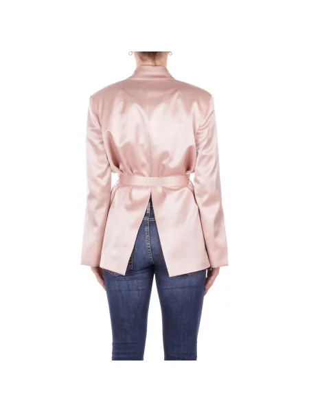 Sacou Pinko din satin roz