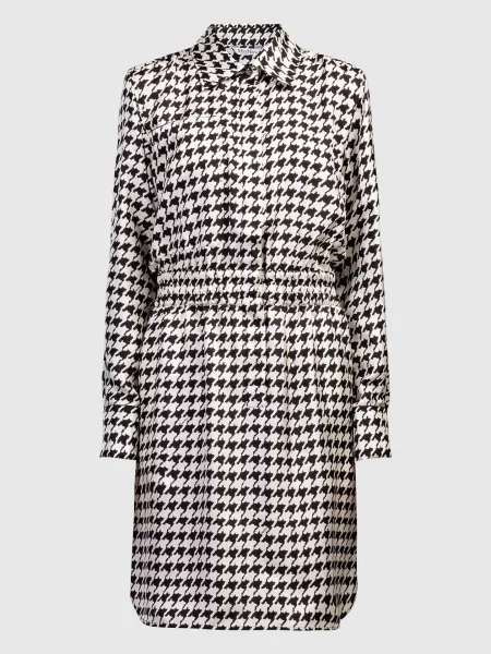 Сукня-сорочка Arca із шовку у візерунок Max Mara біла