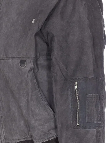 Geacă bomber Represent cu glugă negru