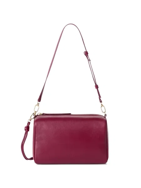 Geanta crossbody Furla din piele cu autograf roșu