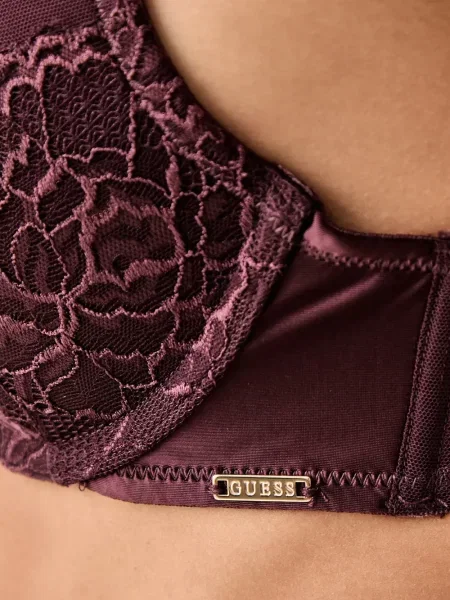 Sutien Guess din dantelă roșu