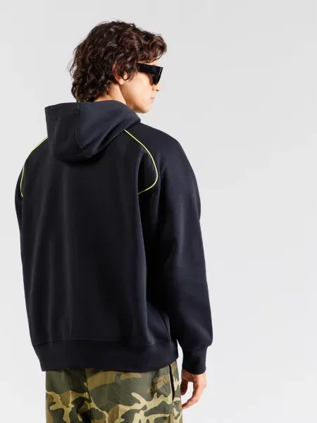 Nike Sportswear Mikina AIR námornícka / limetová modrá