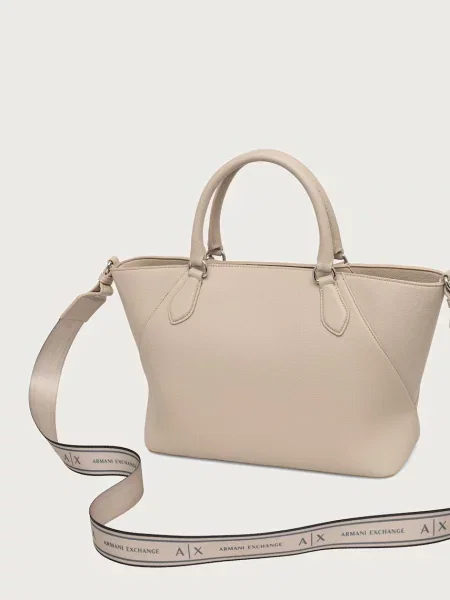 ARMANI EXCHANGE Shopper táska krém bézs