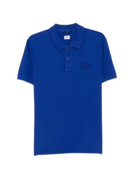 Tricou polo C.p. Company cu autograf albastru