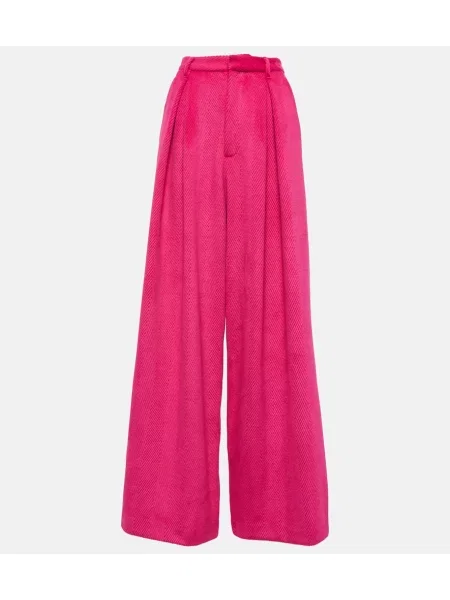 Pantaloni Giuseppe Di Morabito cu talie înaltă roz