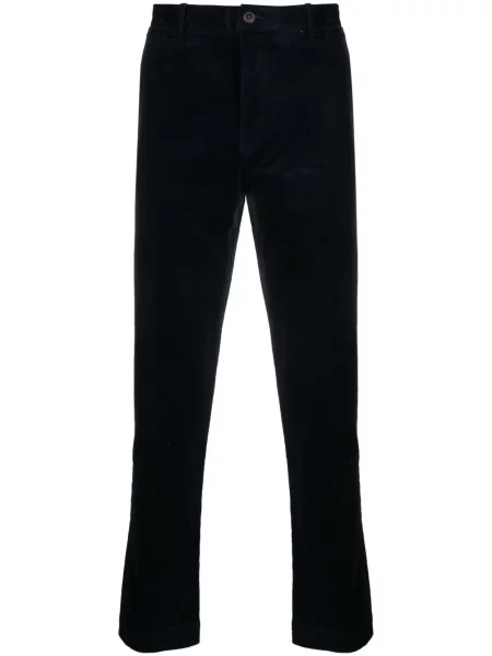 Pantaloni chino Polo Ralph Lauren de catifea cord cu dungi de costum albastru