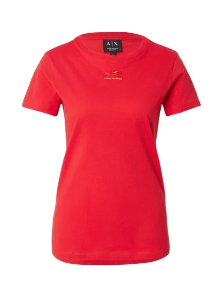 ARMANI EXCHANGE Tricou auriu roșu