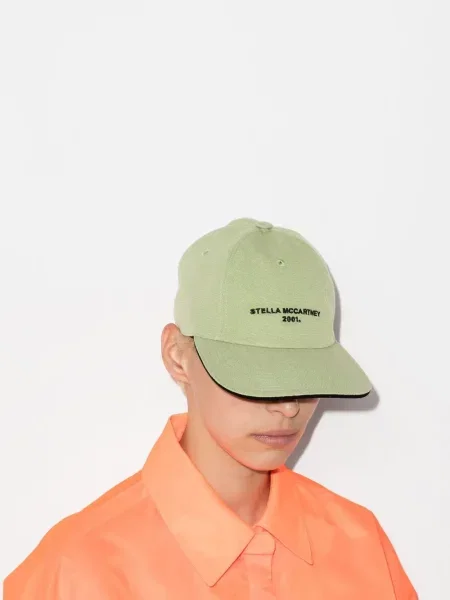 Siuvinėtas kepurė su snapeliu Stella Mccartney žalia