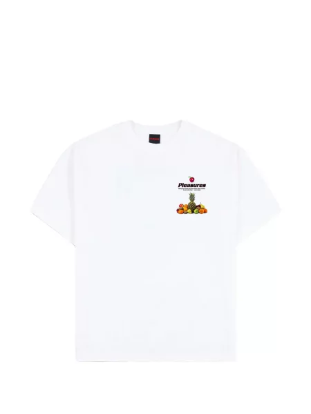 Tricou Pleasures cu imagine alb