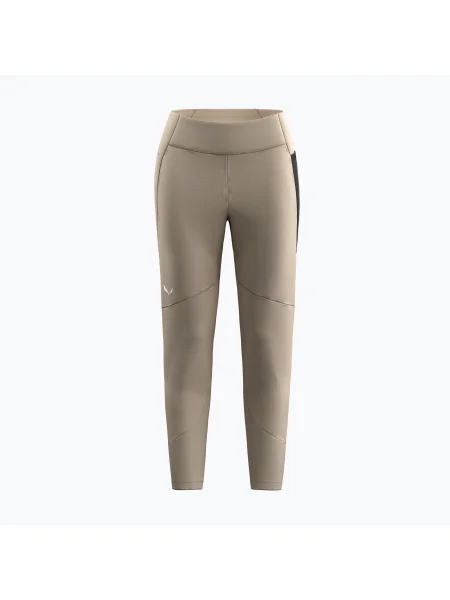 Női trekking leggings Salewa Puez kender futóhomok. Méret: bézs