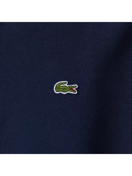 Lacoste Bluza Z Kołnierzykiem Polo Loose Fit granatowa