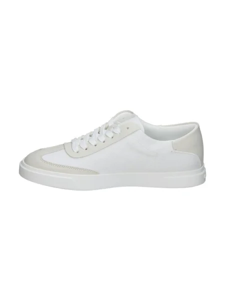 Calvin Klein Sneakersy Low Pro Cups Wt Canv Mg Biela béžová