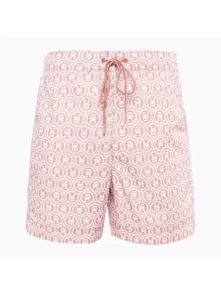Мъжки шорти за плуване Tommy Hilfiger SF Medium Drawstring Print laurel teaberry blossom розово
