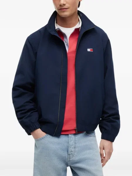 Geacă Tommy Hilfiger cu autograf albastru