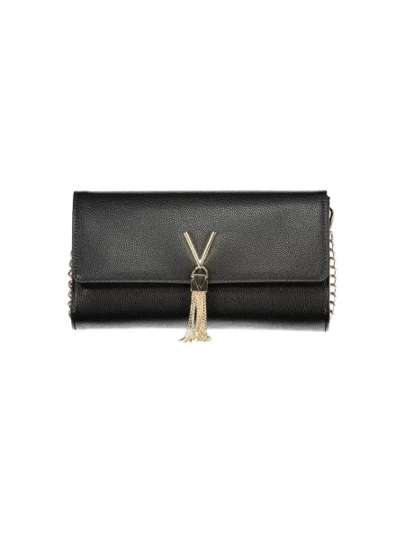 Lniana torebka crossbody Valentino Bags czarna