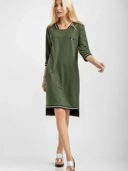 Сукня міні TrikoBakh бавовна/віскоза зелений