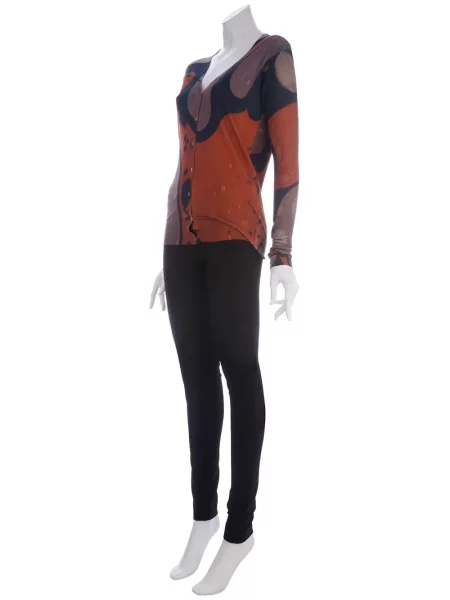 Cardigan Christopher Kane cu imagine albastru