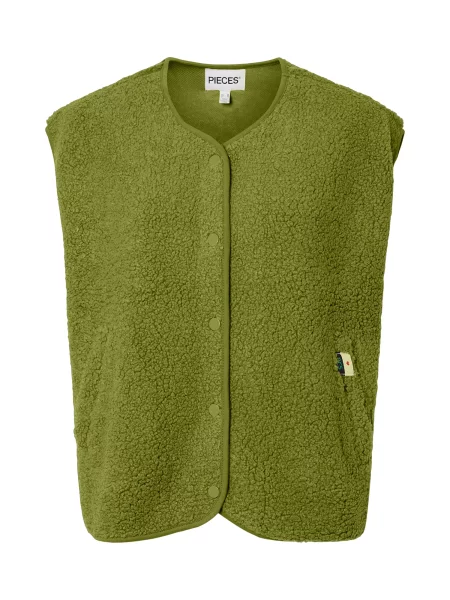 PIECES Vestă PCKATTY kiwi verde