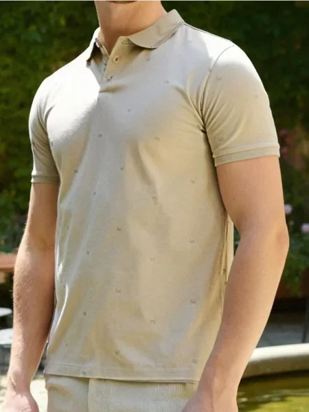 Sinsay Polokošile s celoplošným potiskem béžová