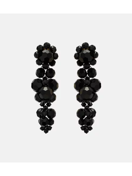 Cercei Simone Rocha de cristal negru