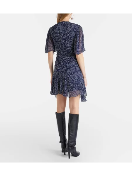Rochie Marant Etoile cu imagine din muselină albastru