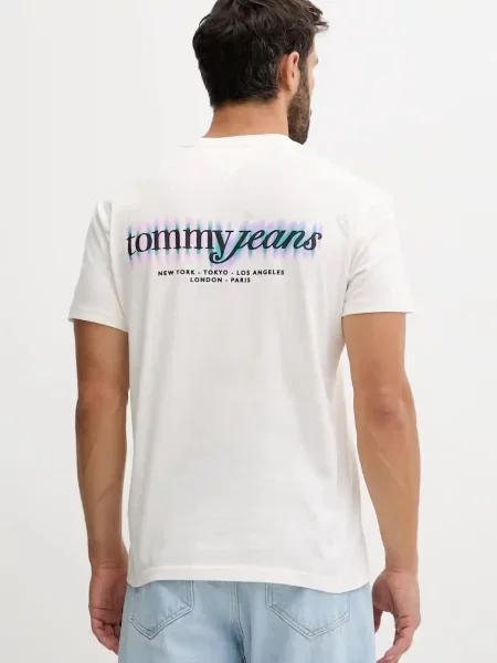 Koszulka Tommy Jeans z logo biała