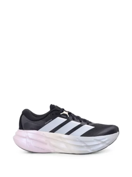 Бягане панталон Adidas с принт на райета розово