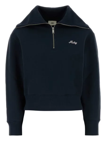 Bluza Autry z zamkiem błyskawicznym do połowy niebieska