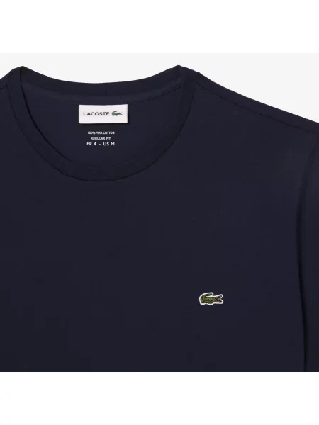 Футболка Lacoste с круглым вырезом синяя