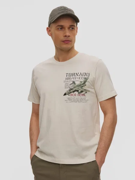 Aeronautica Militare t-shirt beżowa