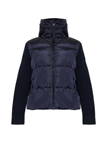 Geacă Canada Goose cu glugă albastru